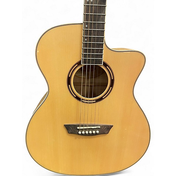 Used Washburn AG40CEK Natural Acoustic Electric Guitar