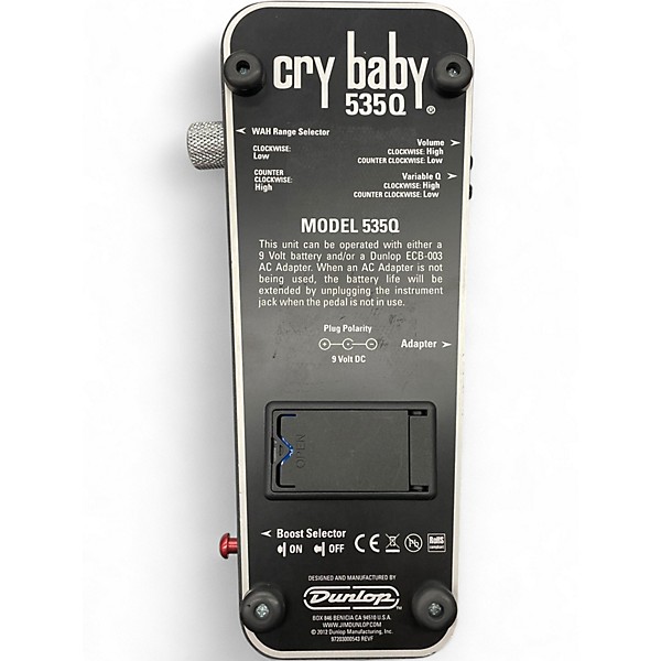 Used Dunlop 535Q Cry Baby Multi-Wah Effect Pedal