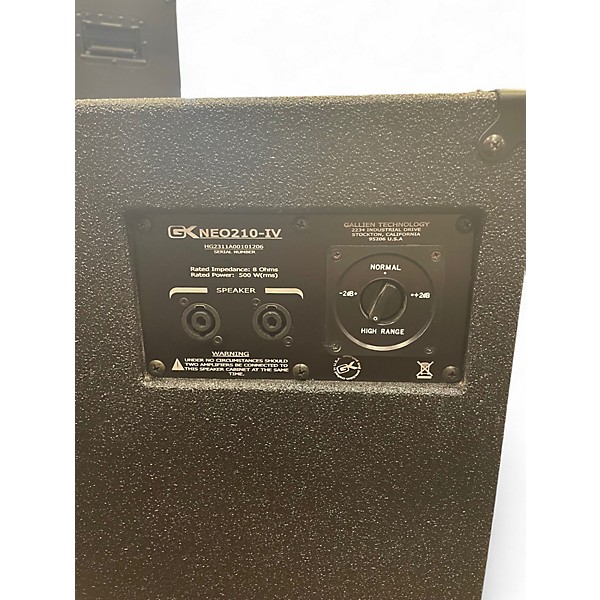 Used Gallien-Krueger NEO 210-IV Bass Cabinet