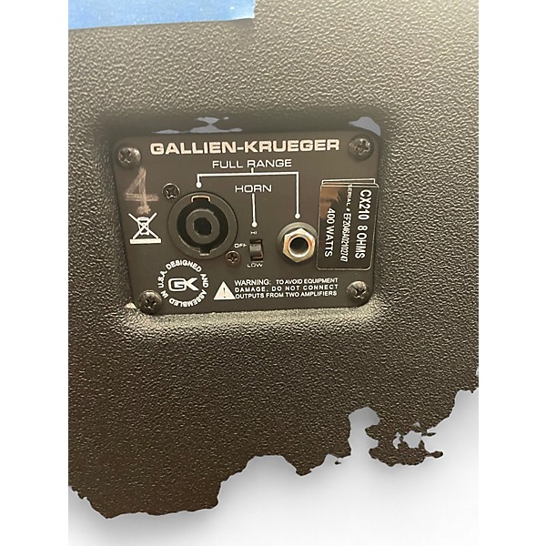 Used Gallien-Krueger CX210 Bass Cabinet
