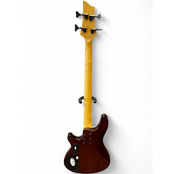 Used Schecter Guitar Research Omen Extreme 4 String Vintage Sunburst Electric Bass Guitar