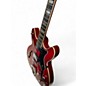 Used Hagstrom VIDLX12 VIKING DELUXE Cherry Hollow Body Electric Guitar