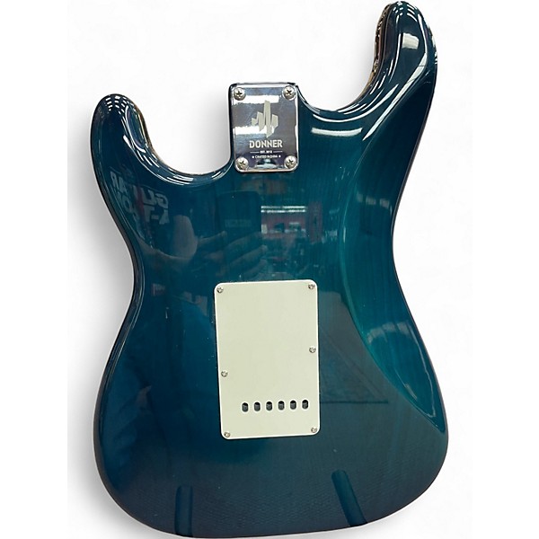 Used 2020s Donner Seeker Aqua green Solid Body Electric Guitar