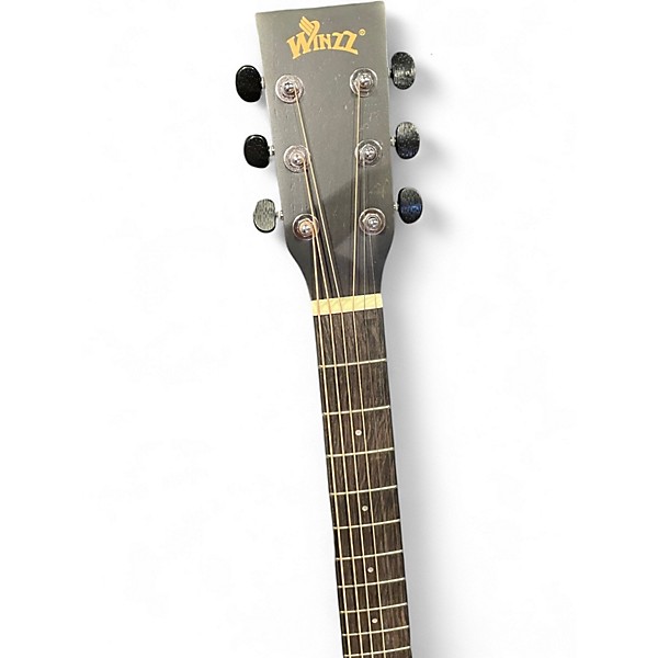 Used Winzz AF-HE00LC Charcoal BURST Acoustic Guitar