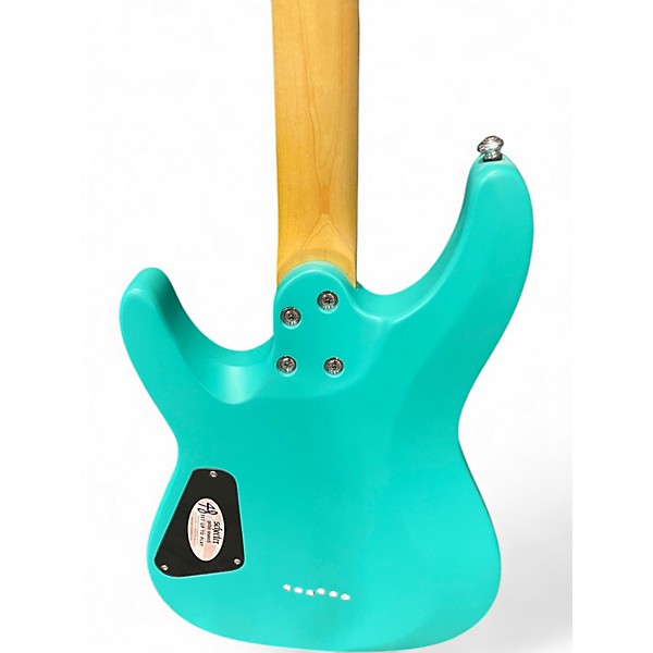 Used Schecter Guitar Research C-6 DELUXE AQUA Solid Body Electric Guitar