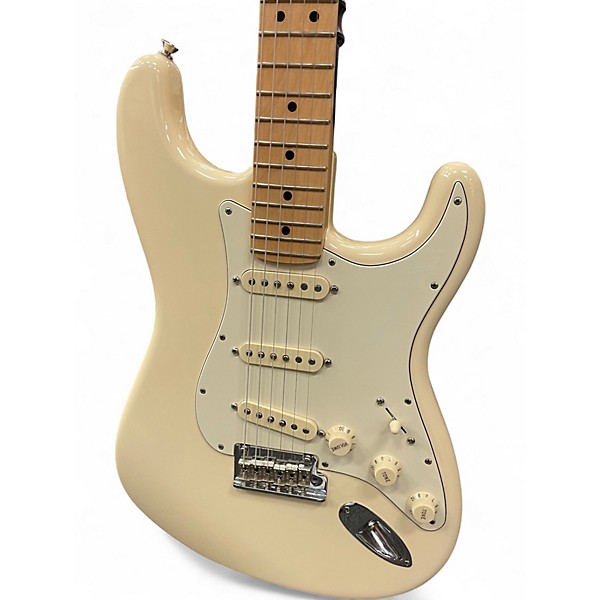 Used Fender American Standard Stratocaster Alpine White Solid Body Electric Guitar