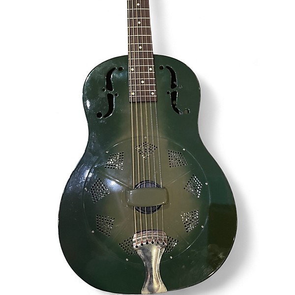 Used 1993 National duolian green burst Resonator Guitar