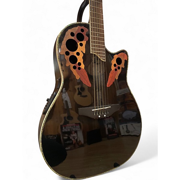 Used Ovation CC44 Black Acoustic Electric Guitar