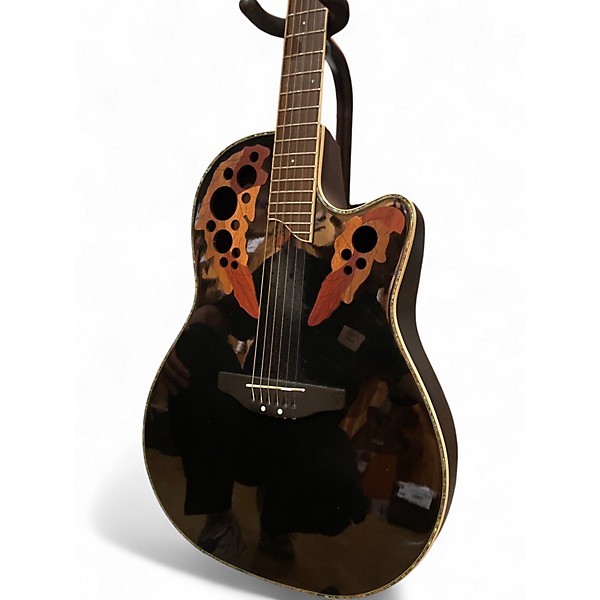 Used Ovation CC44 Black Acoustic Electric Guitar