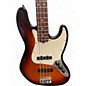 Used Fender American Standard Jazz Bass Brown Sunburst Electric Bass Guitar