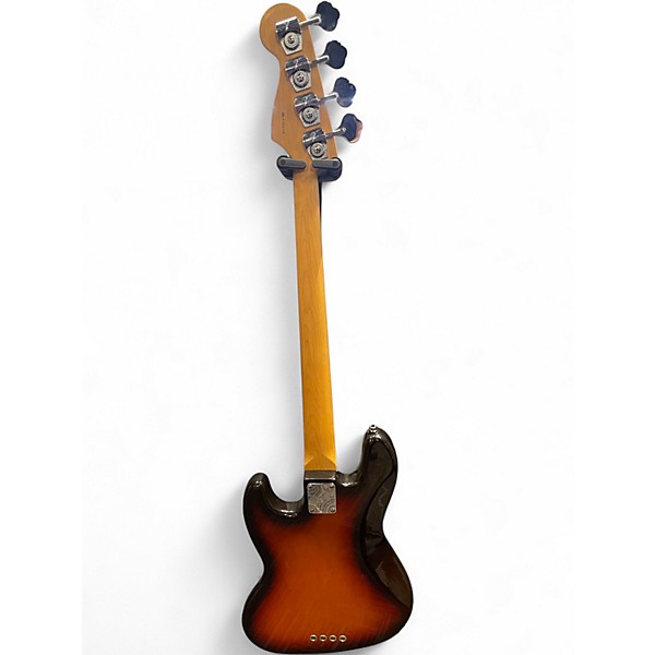 Used Fender American Standard Jazz Bass Brown Sunburst Electric Bass Guitar