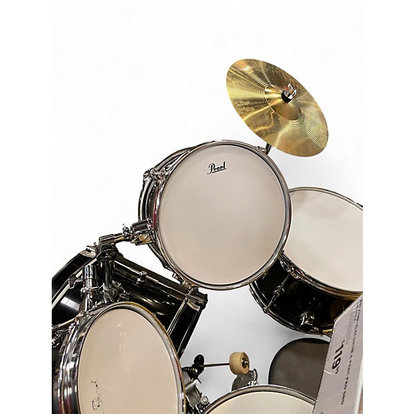 Used Pearl 5 Piece Roadshow Jr. Black Drum Kit