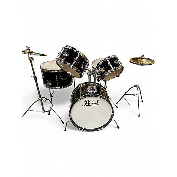 Used Pearl 5 Piece Roadshow Jr. Black Drum Kit