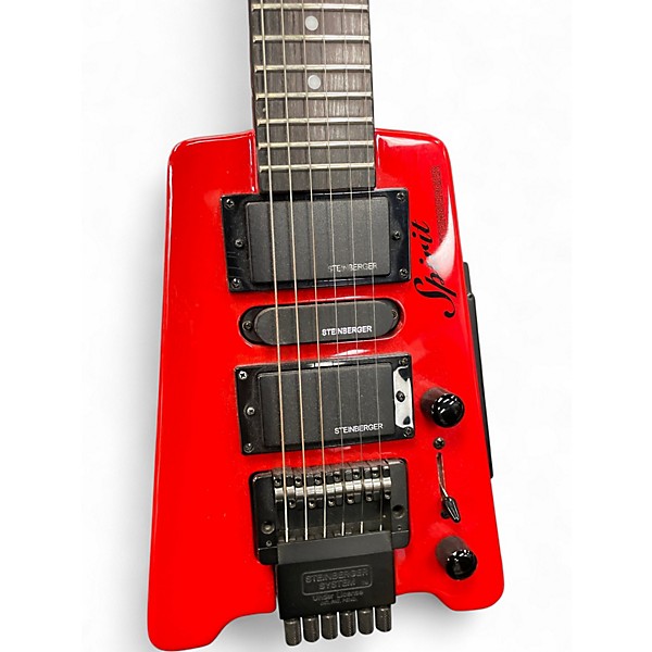Used Spirit GT-Pro Deluxe Hot Rod Red Solid Body Electric Guitar