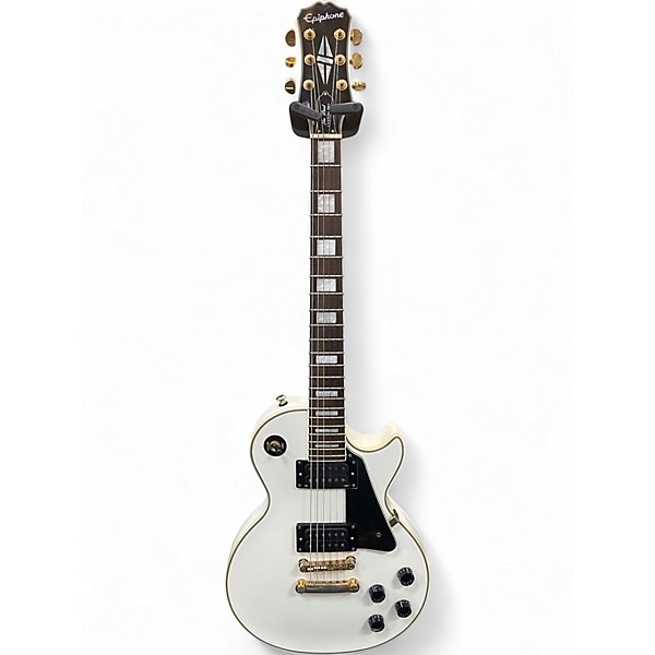 Used Epiphone Les Paul Custom ALPINE WHITE Solid Body Electric Guitar
