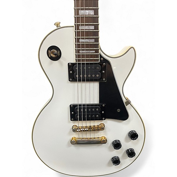 Used Epiphone Les Paul Custom ALPINE WHITE Solid Body Electric Guitar