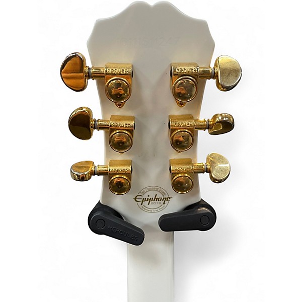 Used Epiphone Les Paul Custom ALPINE WHITE Solid Body Electric Guitar