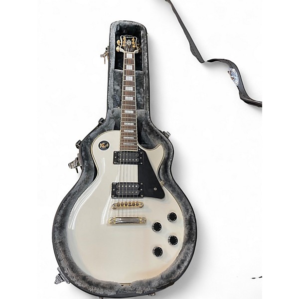 Used Epiphone Les Paul Custom ALPINE WHITE Solid Body Electric Guitar
