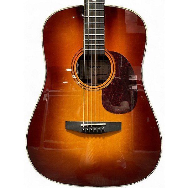 Used Alvarez LDR70E HERRINGBONE SUNSET Acoustic Electric Guitar