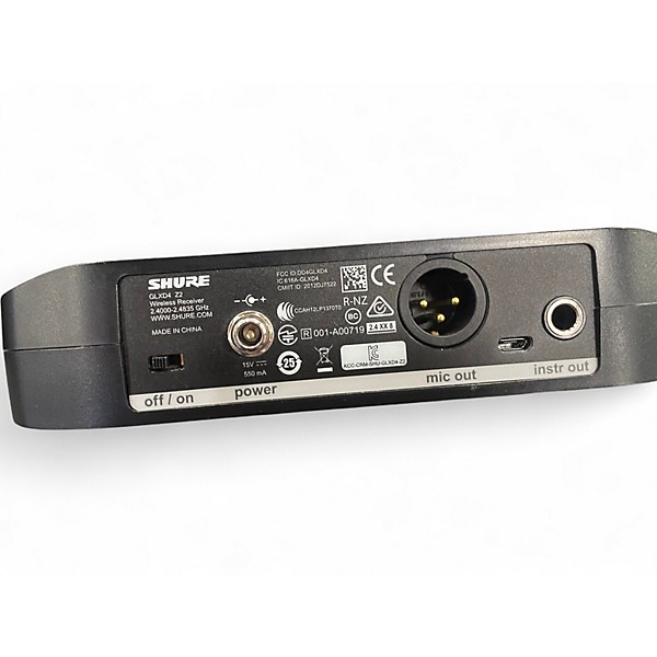 Used Shure glxD4+ SM58 Handheld Wireless System