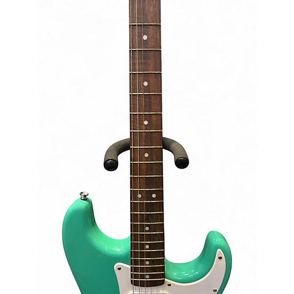 Used Squier Bullit Stratocaster Seafoam Green Solid Body Electric Guitar