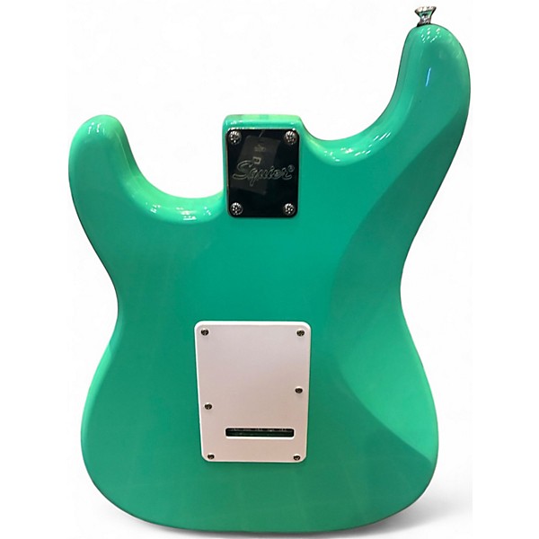 Used Squier Bullit Stratocaster Seafoam Green Solid Body Electric Guitar