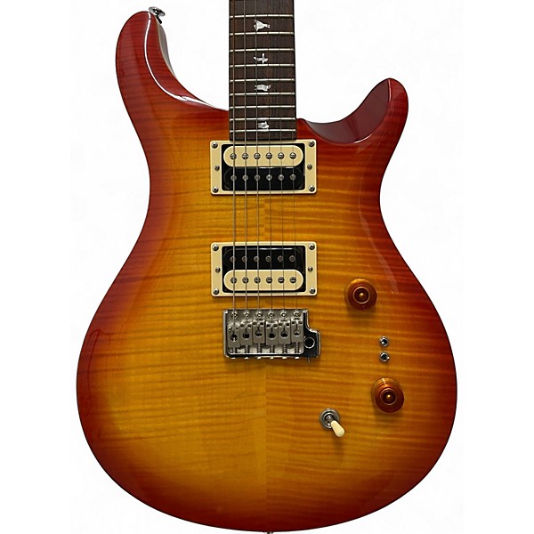 Used 2021 PRS SE Custom 24 Vintage Sunburst Solid Body Electric Guitar