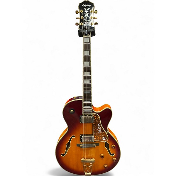 Used Epiphone Emperor II Joe Pass Signature 2 Color Sunburst Hollow Body Electric Guitar