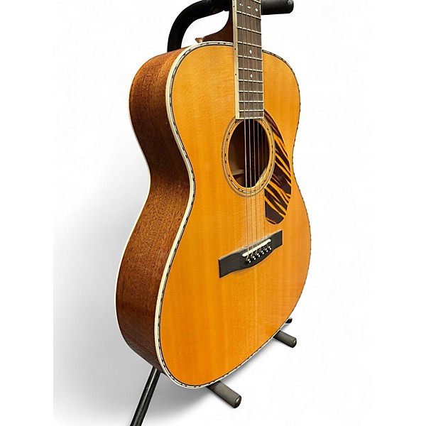 Used Fender Paramount PO220E Natural Acoustic Electric Guitar