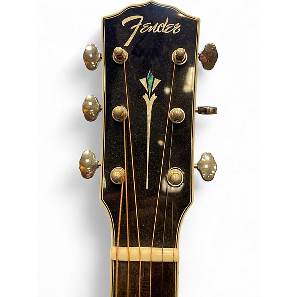 Used Fender Paramount PO220E Natural Acoustic Electric Guitar