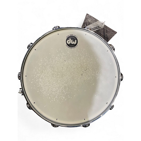 Used DW 6X13 Edge Series Snare BROKEN GLASS Drum