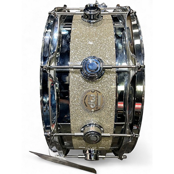 Used DW 6X13 Edge Series Snare BROKEN GLASS Drum