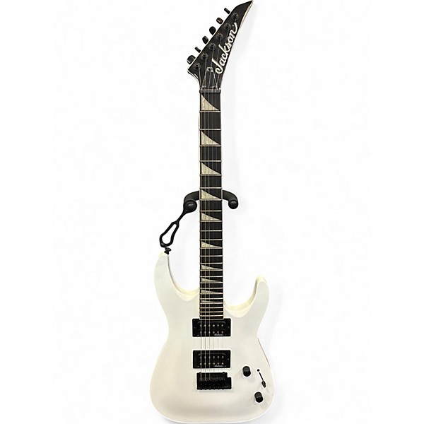 Used 2024 Jackson JS22R Dinky Alpine White Solid Body Electric Guitar