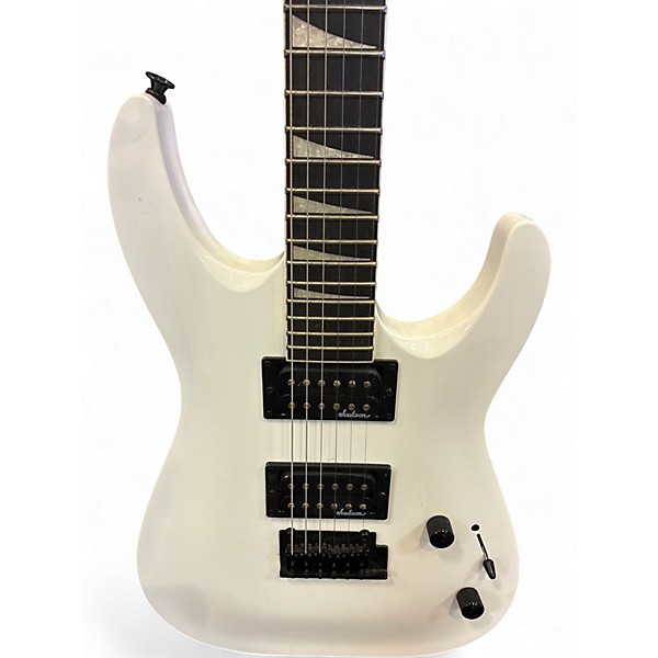 Used 2024 Jackson JS22R Dinky Alpine White Solid Body Electric Guitar