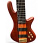 Used Schecter Guitar Research Stiletto Studio 6 String Honey Walnut Electric Bass Guitar