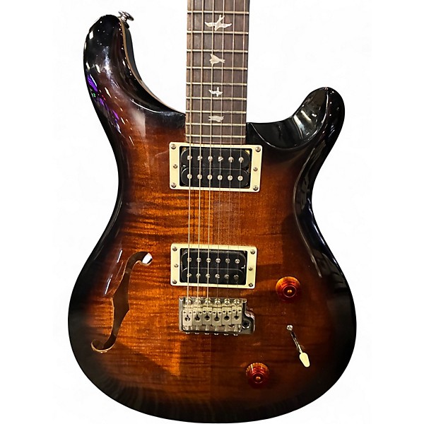 Used PRS SE Custom 22 Semi-Hollowbody 2 Tone Sunburst Hollow Body Electric Guitar