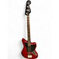 Used Squier JAGUAR BASS RED Electric Bass Guitar