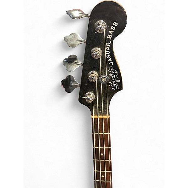 Used Squier JAGUAR BASS RED Electric Bass Guitar