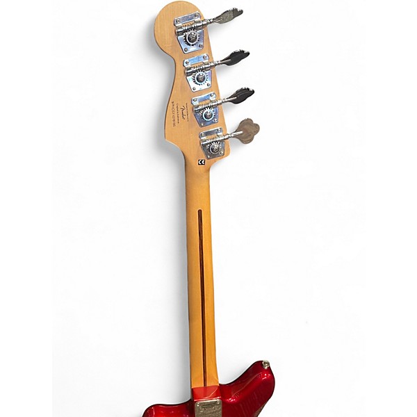 Used Squier JAGUAR BASS RED Electric Bass Guitar