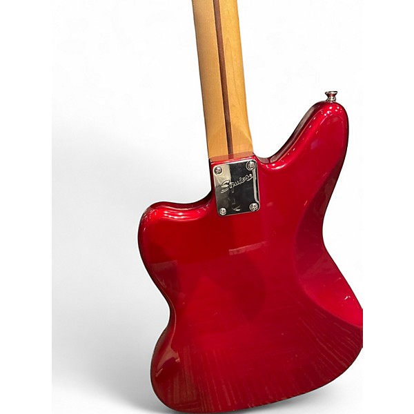 Used Squier JAGUAR BASS RED Electric Bass Guitar