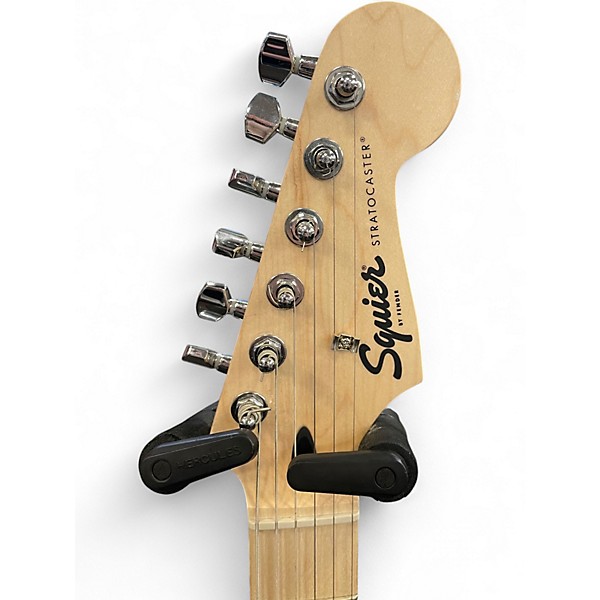 Used Squier SONIC STRATOCASTER BLACK Solid Body Electric Guitar