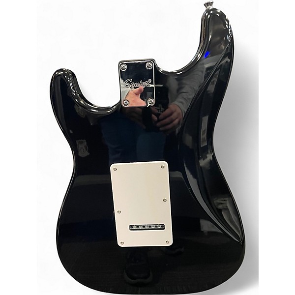 Used Squier SONIC STRATOCASTER BLACK Solid Body Electric Guitar