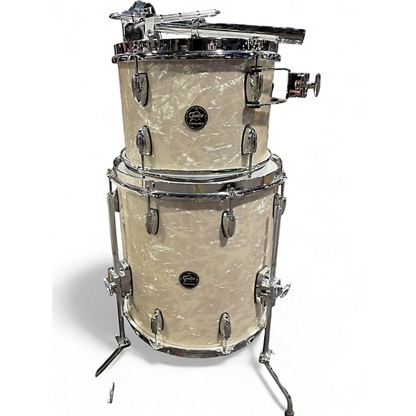 Used Gretsch Drums 3 Piece Renown White Marine Pearl Drum Kit