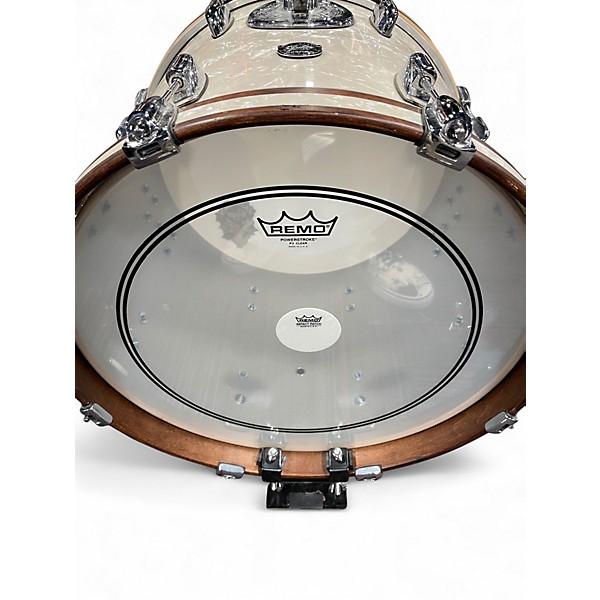 Used Gretsch Drums 3 Piece Renown White Marine Pearl Drum Kit