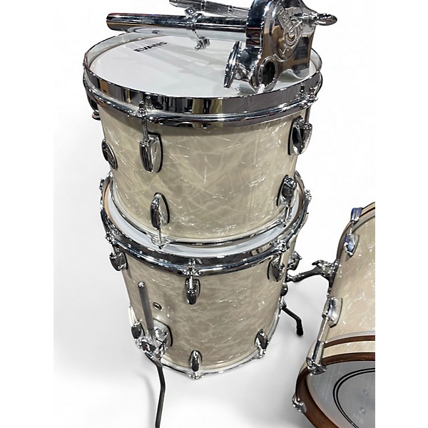 Used Gretsch Drums 3 Piece Renown White Marine Pearl Drum Kit
