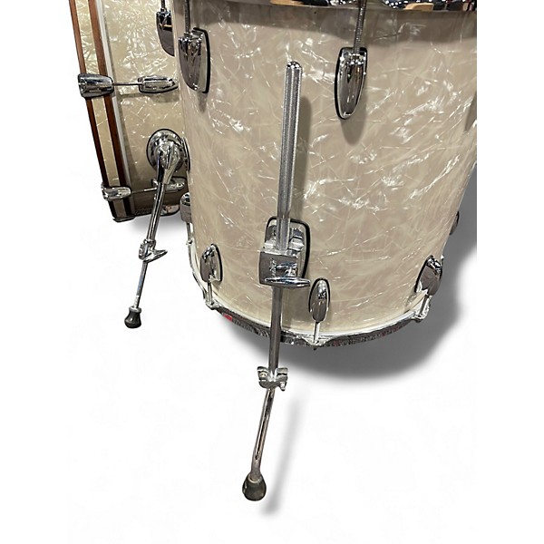 Used Gretsch Drums 3 Piece Renown White Marine Pearl Drum Kit