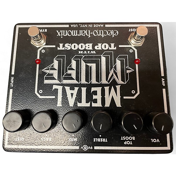 Used Electro-Harmonix Metal Muff Distortion With Top Boost Effect Pedal