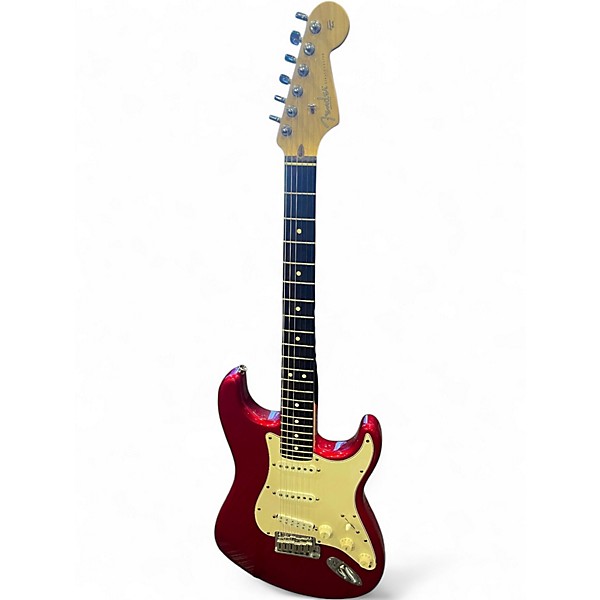 Used Fender American Stratocaster Chrome Red Solid Body Electric Guitar