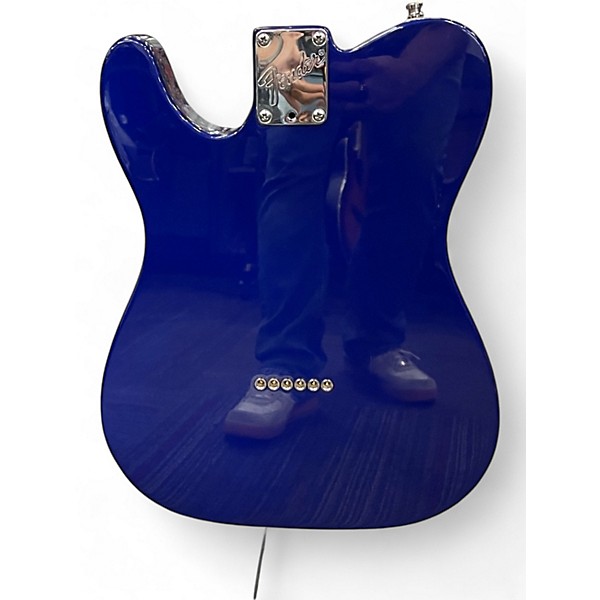 Used Fender American Standard Telecaster Blue Solid Body Electric Guitar