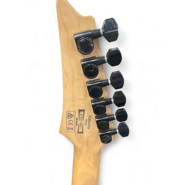 Used Ibanez RG6003FM Trans Black Solid Body Electric Guitar